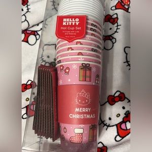 NEW PINK Sanrio Hello Kitty Christmas hot cups